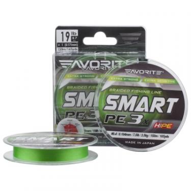 Шнур Favorite Smart PE 3x 150м 0.5/0.117mm 9lb/4.1kg Light Green Фото