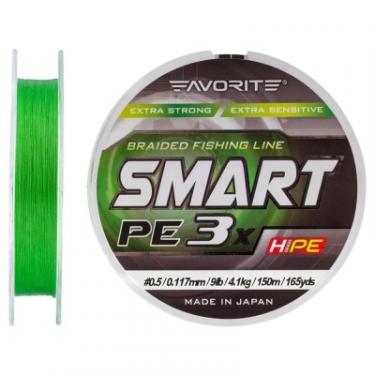 Шнур Favorite Smart PE 3x 150м 0.5/0.117mm 9lb/4.1kg Light Green Фото 1