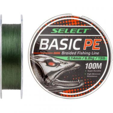Шнур Select Basic PE 100m Dark Green 0.10mm 10lb/4.8kg Фото