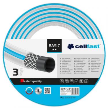 Поливочный шланг Cellfast BASIC, 1/2', 50м, 3 шари, до 25 Бар, -20+60C Фото