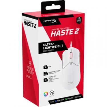 Мышка HyperX Pulsefire Haste 2 USB White Фото 8