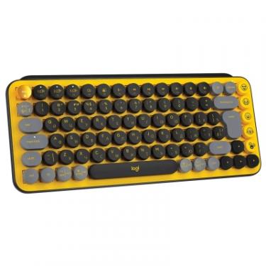 Клавиатура Logitech POP Keys Wireless Mechanical Keyboard UA Blast Yel Фото 1