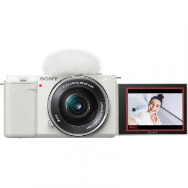 Цифровой фотоаппарат Sony Alpha ZV-E10 kit 16-50mm White Фото 1