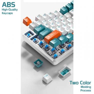Клавиатура Aula F2088 PRO Plus 9 Orange Keys KRGD Blue USB UA Whit Фото 3