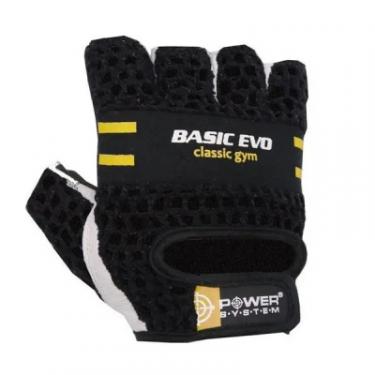 Перчатки для фитнеса Power System Basic EVO PS-2100 Black Yellow Line XL Фото 2