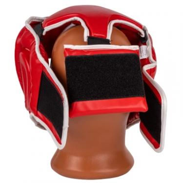 Боксерский шлем PowerPlay 3100 PU Червоний M Фото 2