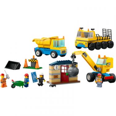 Конструктор LEGO City Будівельна вантажівка й кулястий кран-таран 2 Фото 1