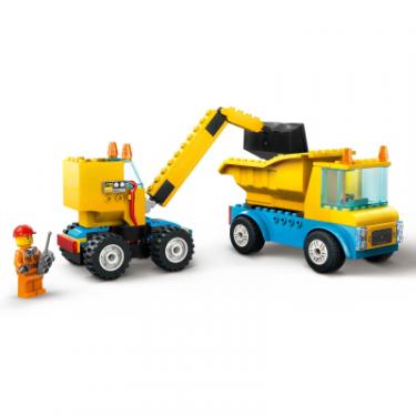 Конструктор LEGO City Будівельна вантажівка й кулястий кран-таран 2 Фото 2