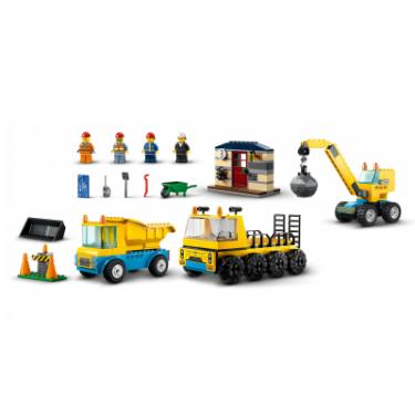 Конструктор LEGO City Будівельна вантажівка й кулястий кран-таран 2 Фото 6