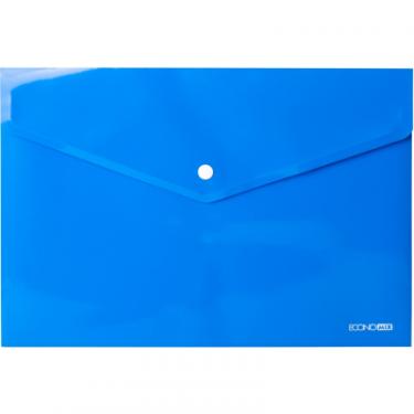 Папка - конверт Economix А4 180 мкм фактура "глянець", синя Фото