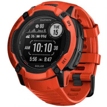 Смарт-часы Garmin Instinct 2X, Solar, Flame Red, GPS Фото