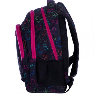 Рюкзак школьный Astrabag AB330 LOVE з флуорисцентним ефектом Чорний з рожев Фото 3