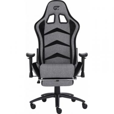 Кресло игровое GT Racer X-2534-F Gray/Black Suede Фото 6