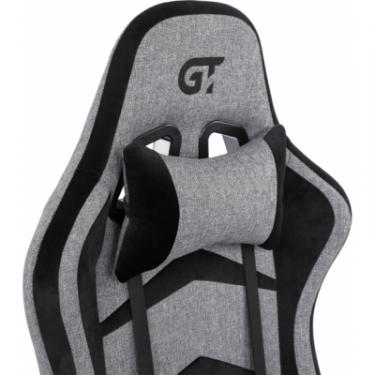 Кресло игровое GT Racer X-2534-F Gray/Black Suede Фото 7