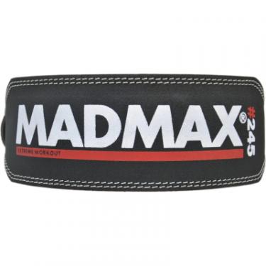 Атлетический пояс MadMax MFB-245 Full leather шкіряний Black XL Фото 6