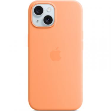 Чехол для мобильного телефона Apple iPhone 15 Silicone Case with MagSafe Orange Sorbet Фото