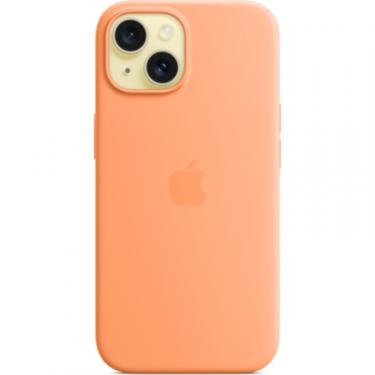 Чехол для мобильного телефона Apple iPhone 15 Silicone Case with MagSafe Orange Sorbet Фото 2