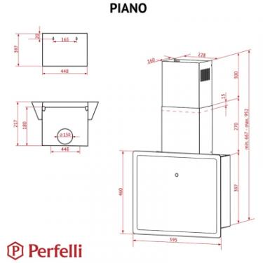 Вытяжка кухонная Perfelli PIANO BIANCA Фото 10
