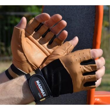 Перчатки для фитнеса MadMax MFG-248 Clasic Brown S Фото 9
