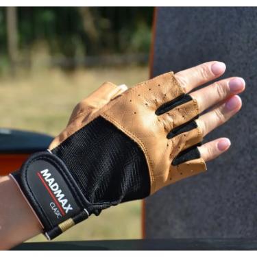 Перчатки для фитнеса MadMax MFG-248 Clasic Brown S Фото 1