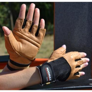 Перчатки для фитнеса MadMax MFG-248 Clasic Brown S Фото 3