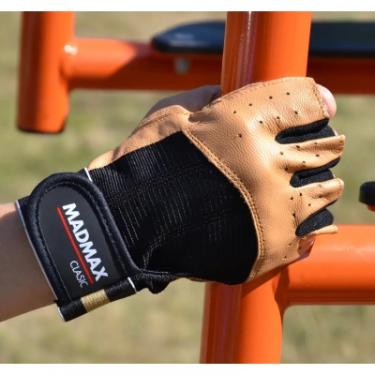 Перчатки для фитнеса MadMax MFG-248 Clasic Brown S Фото 8