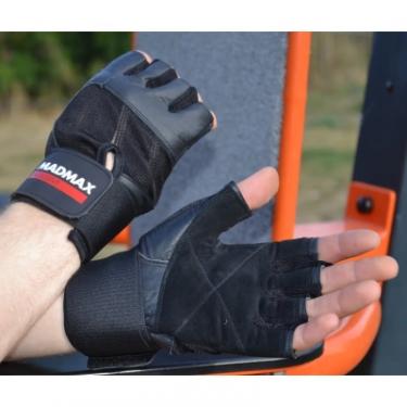 Перчатки для фитнеса MadMax MFG-269 Professional Exclusive Black M Фото 3