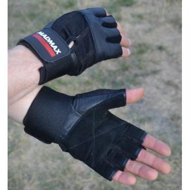 Перчатки для фитнеса MadMax MFG-269 Professional Exclusive Black M Фото 6
