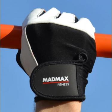 Перчатки для фитнеса MadMax MFG-444 Fitness White M Фото 8