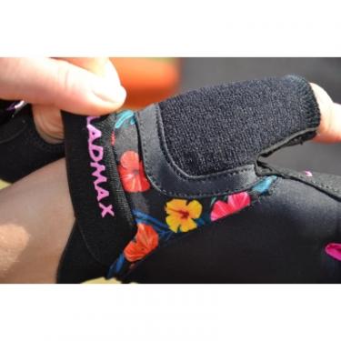 Перчатки для фитнеса MadMax MFG-770 Flower Power Gloves Black/Pink S Фото 9