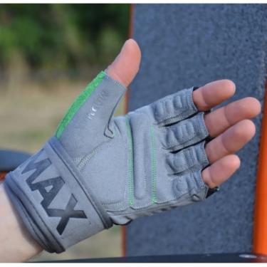 Перчатки для фитнеса MadMax MFG-860 Wild Grey/Green XXL Фото 3