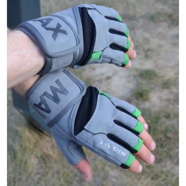 Перчатки для фитнеса MadMax MFG-860 Wild Grey/Green XXL Фото 6