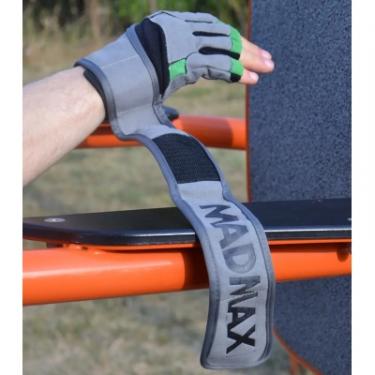 Перчатки для фитнеса MadMax MFG-860 Wild Grey/Green XXL Фото 8