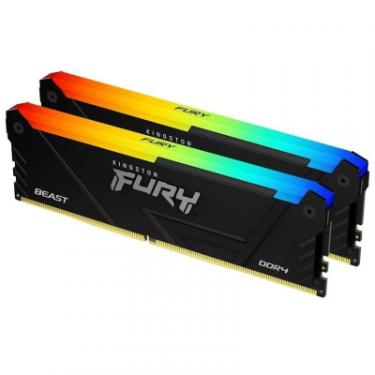 Модуль памяти для компьютера Kingston Fury (ex.HyperX) DDR4 64GB (2x32GB) 3200 MHz Beast RGB Black Фото 1