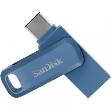 USB флеш накопитель SanDisk 64GB Dual Drive Go Navy Blue USB 3.1 + Type-C Фото 1