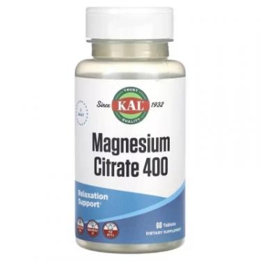 Минералы KAL Магний Цитрат, 400 мг, Magnesium citrate, 60 табл Фото