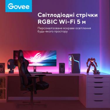 Светодиодная лента Govee RGBIC Basic Wi-Fi + Bluetooth LED Strip Light 5м Б Фото 4