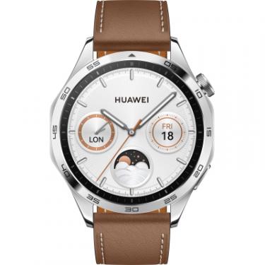 Смарт-часы Huawei WATCH GT 4 46mm Classic Brown Leather Фото 1