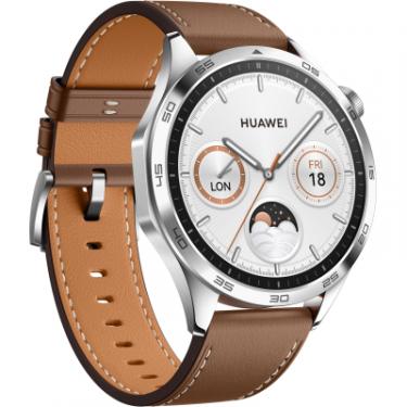 Смарт-часы Huawei WATCH GT 4 46mm Classic Brown Leather Фото 2
