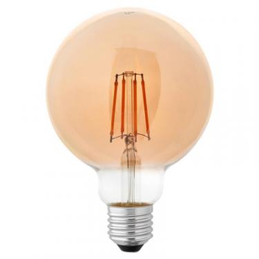 Лампочка Delux Globe G95 6Вт E27 2700К amber filament Фото