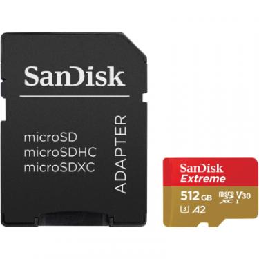 Карта памяти SanDisk 512GB microSD class 10 UHS-I U3 V30 Extreme Фото