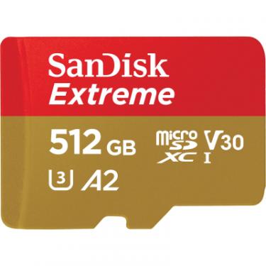 Карта памяти SanDisk 512GB microSD class 10 UHS-I U3 V30 Extreme Фото 1