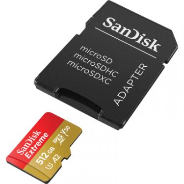 Карта памяти SanDisk 512GB microSD class 10 UHS-I U3 V30 Extreme Фото 3