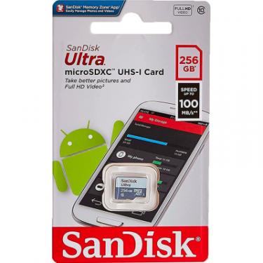 Карта памяти SanDisk 256GB microSDXC class 10 UHS-I Ultra Фото 1