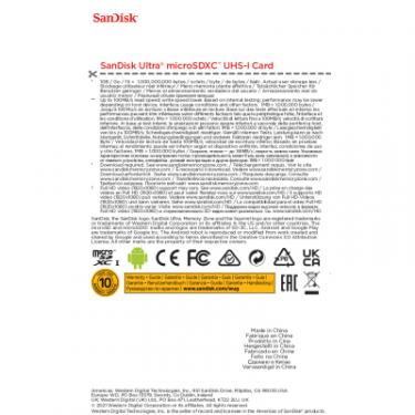 Карта памяти SanDisk 256GB microSDXC class 10 UHS-I Ultra Фото 2