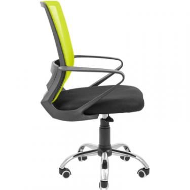 Офисное кресло Richman Робін Хром Піастра Сітка чорна + зелена Фото 2