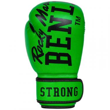 Боксерские перчатки Benlee Chunky B PU-шкіра 8oz Зелені Фото 1