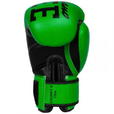 Боксерские перчатки Benlee Chunky B PU-шкіра 8oz Зелені Фото 2