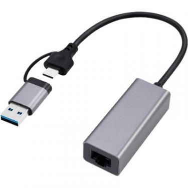 Адаптер Cablexpert USB-A/USB/C to 1Gbps Lan Фото