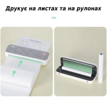 Принтер чеков UKRMARK A40GR А4, Bluetooth, USB, сірий Фото 3